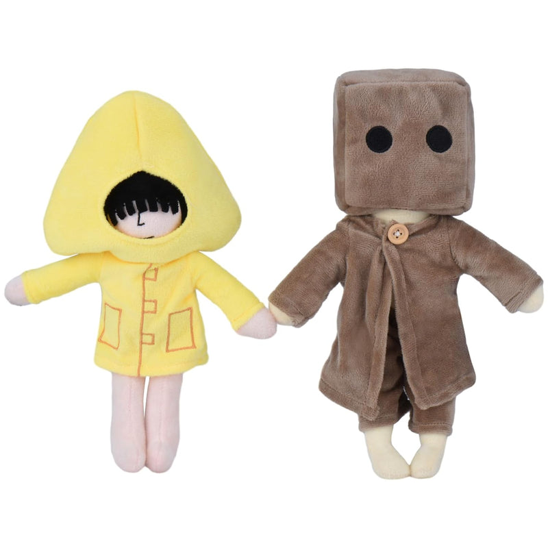 Little Nightmares Plush, Six & Mono Stuffed Plush Doll, 11.8 inch Plush Toy