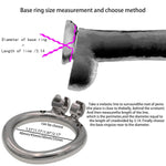 Ergonomic Design Chastity Device Male Chastity Device Stainless Steel Cock Cage Penis Ring Adult Game Sex Toy Chs163?1.77 Inch / 45Mm?