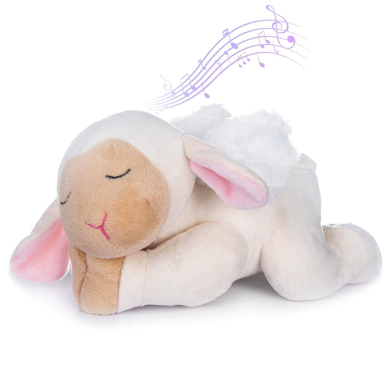 Sleepy Angel Lamb 9" Plush Sheep Stuffed Animal Plays Jesus Loves Me Soft T