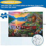 500 Piece Cabin Puzzle for Adults and Teens, Challenging Game for Evening Relaxation, 20.5x15in