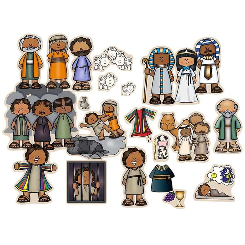 Joseph Felt Figures for Bible Flannel Board Stories Old Testament Set