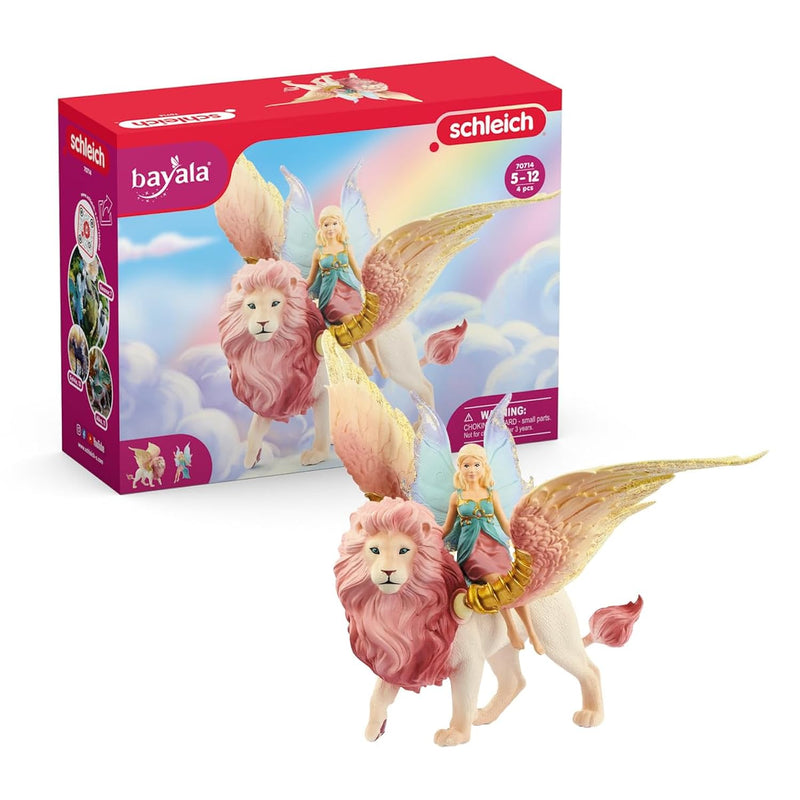 Fairy in Flight on Winged Lion schleich BAYALA with Moveable Parts, Detacha