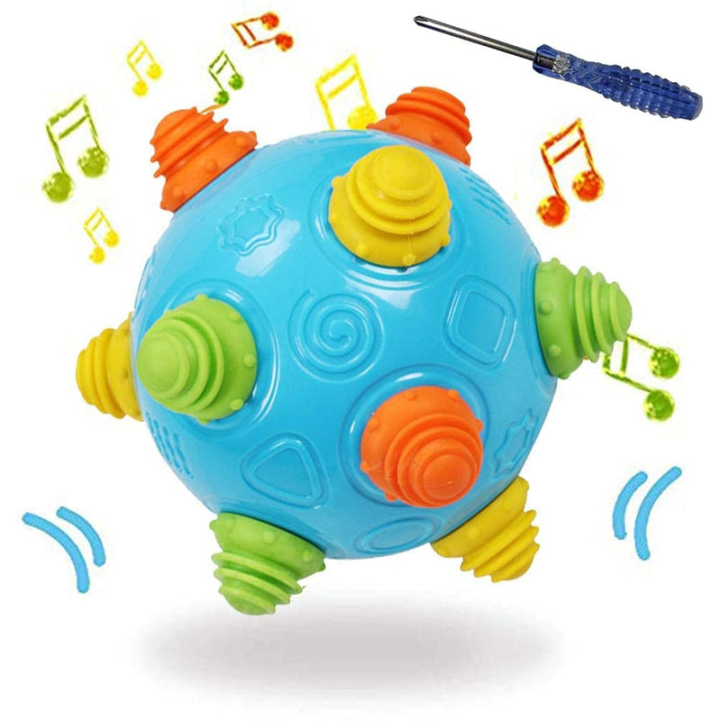 Toddlers Baby Music Shake Dancing Ball Toy, Move And Crawl Ball Toys For Ki