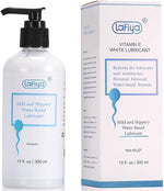 Water-Based Lubricant with Vitamin E - Creamy, Long-Lasting, Non-Sticky, 10 oz