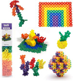 250-Piece Rainbow Interlocking Building Blocks Set for Kids Ages 5+