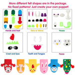 Felt Sock Puppet Making Kit for Kids - Animal Friends