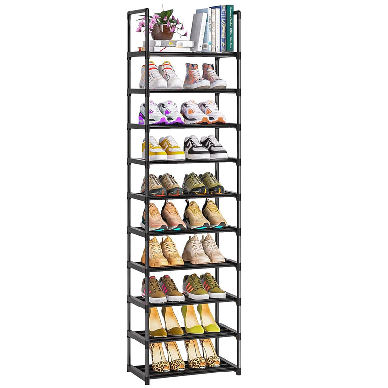 Shoe Rack, Sturdy Metal Shoe Rack Organizer,Narrow Shoe Rack,Shoe Racks For Clos
