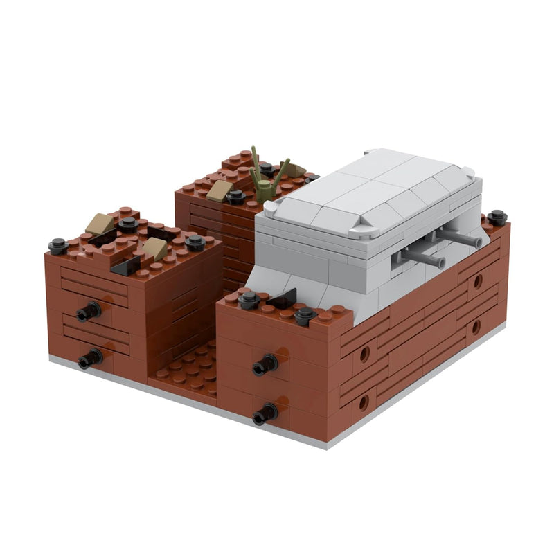 Ww2 Bunker Military Building Block Set.Build Different Military War Block S