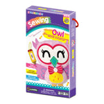 Kids Owl Sewing Kit with Safety Needle & Instructions, Beginner DIY Craft Set