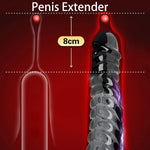 Penis Sleeve Cockring Sex Toys For Men, Penis Extender Male Girth Enhancement Realistic Dildo Penis Pump,Silicone Cock Sleeve Extension Penis Ring For Enlarge Thicken Girth Adult Sex Toys For Couples