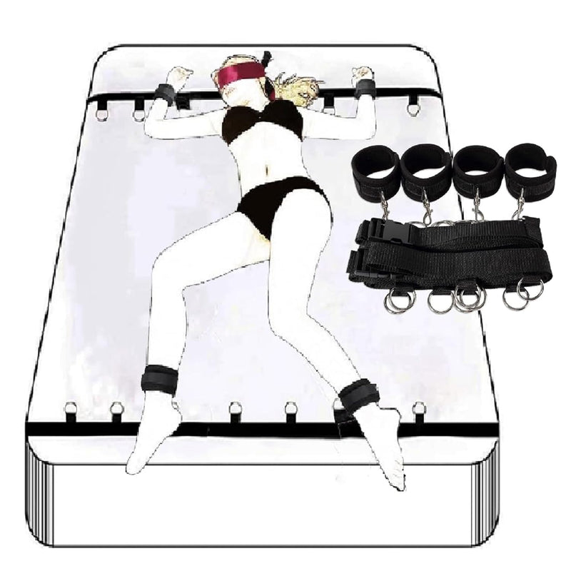 Bedroom Couples Bed Restraint Kit Adult Hand Cuffs And Leg Shackles Adults Fun Sexy Gifts For Bedroom Juguetes Para Adulto Restraint Set Sex Resistance Bands Bed Sweatshirt