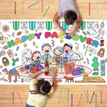Passover Games Giant Passover Coloring Poster with 18 Paint Pens for Kids and Adults