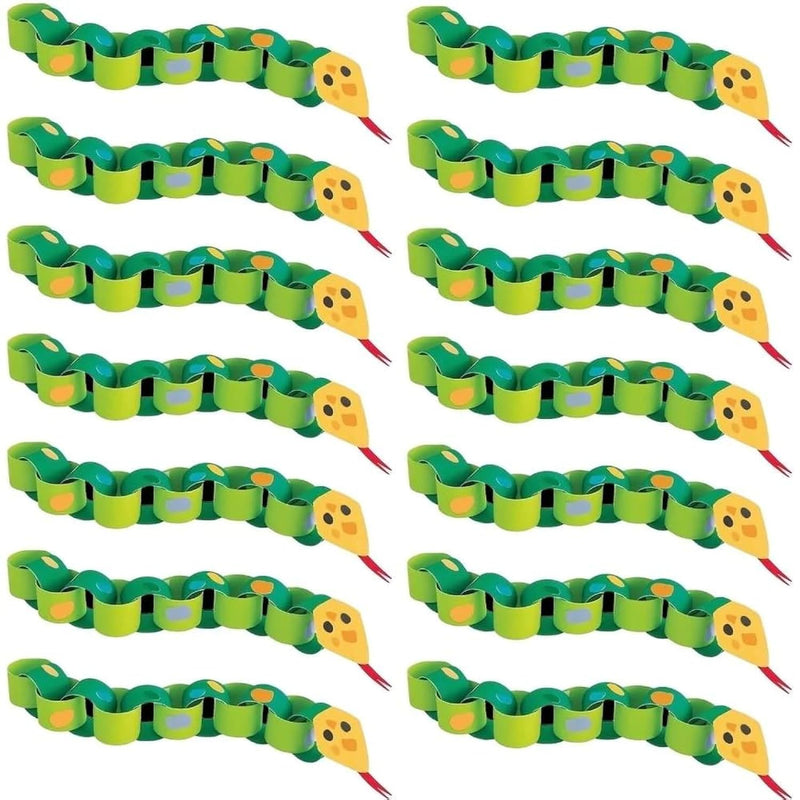 Unique DIY Snake Paper Chain Craft Kit Pack of 4 Fun and Easy to Make Activity for Kids and Adults