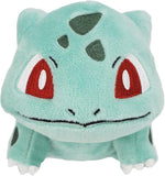 Sanei Pokemon All Star Series PP17 Bulbasaur Stuffed Plush, 4",Green, Blue