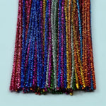 100 Pcs Glitter Pipe Cleaners, 10 Colors, 12 Inch Chenille Stems for Crafts