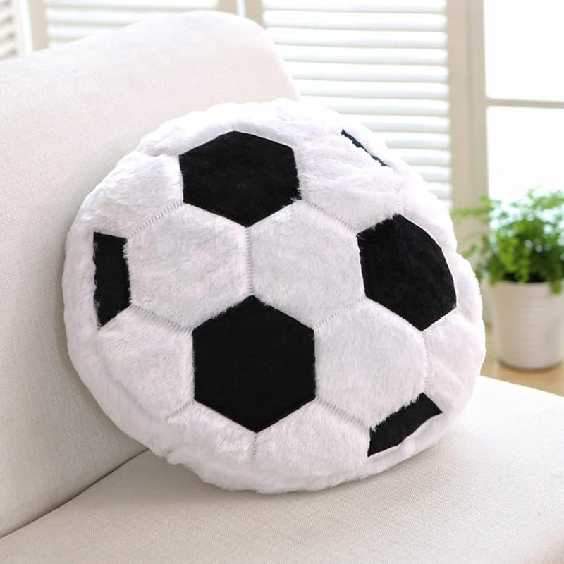 14Inch Fluffy Soccer Balls Plush Pillow,Soft Soccer Ball Stuffed Toys,Decor