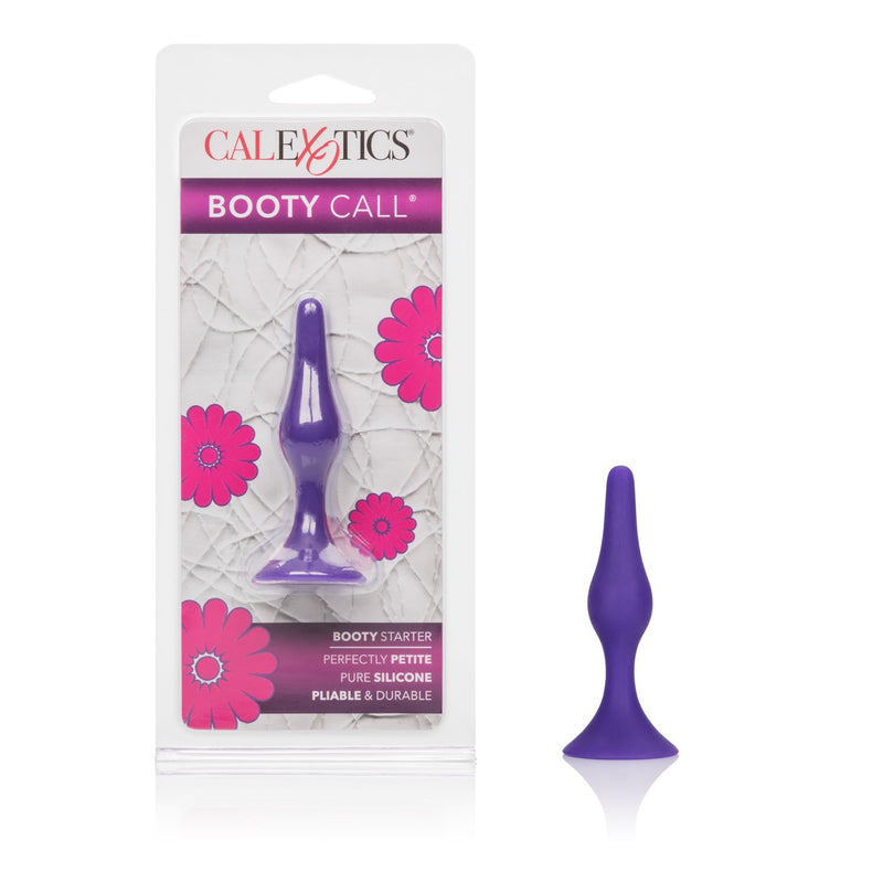 Booty Call Booty Starter- Silicone Butt Plug With Suction Cup Base - Waterproof Anal Fetish Sex Toys For Couples - Purple, 1 Count