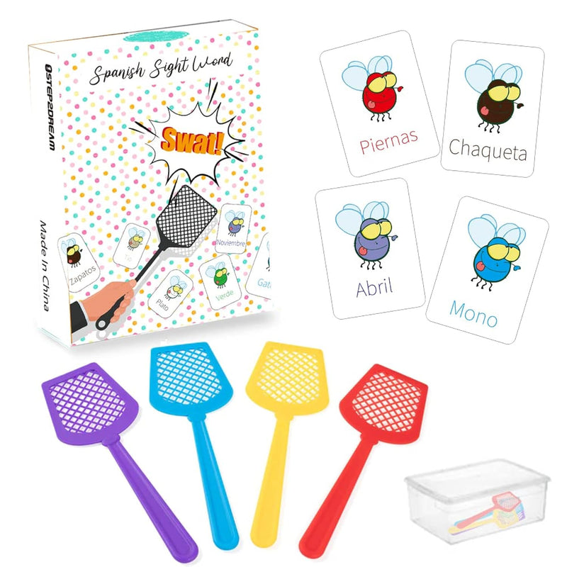 Spanish Sight Words Game 108 Fly Words With 4 Fly Swatters Swat Educational