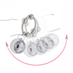 Stainless Steel Metal Weighted Pendant Penis Ring With 4 Beads, Metal Heavy Ball Male Cock Ring Bondage Penis Ring