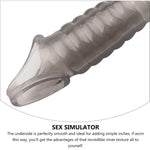 Reusable Sleeves Girth For Men Extender Enlarger Extension Cook Enhancer Ball Stretch Sleeve Girth Best Gift-L1667 (Black/Lw)