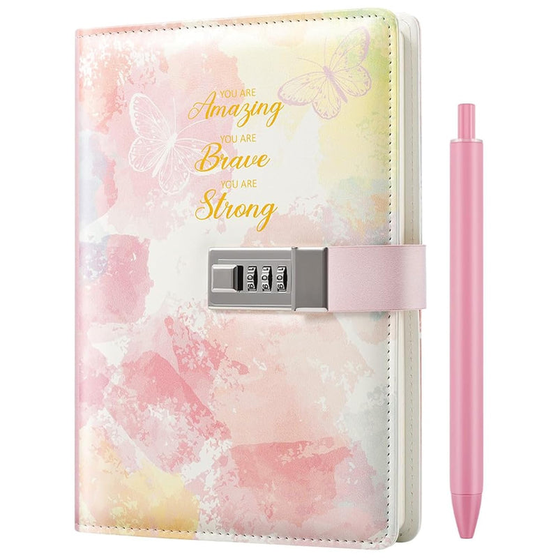 Diary With Lock For Girls A5 Diary With Lock, Leather Journal Notebook With