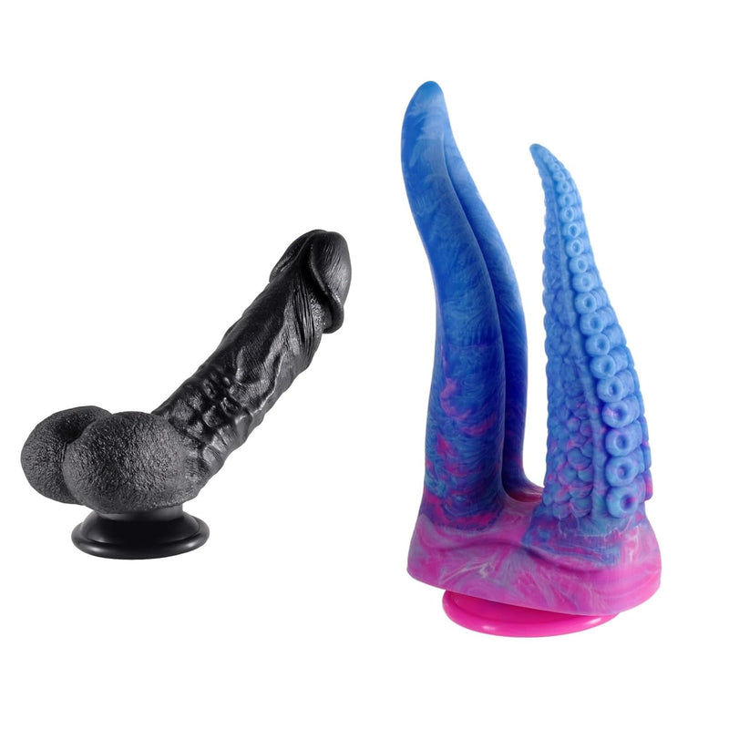 Silicone Realistic Dildo + Realistic Double-Ended Dildo
