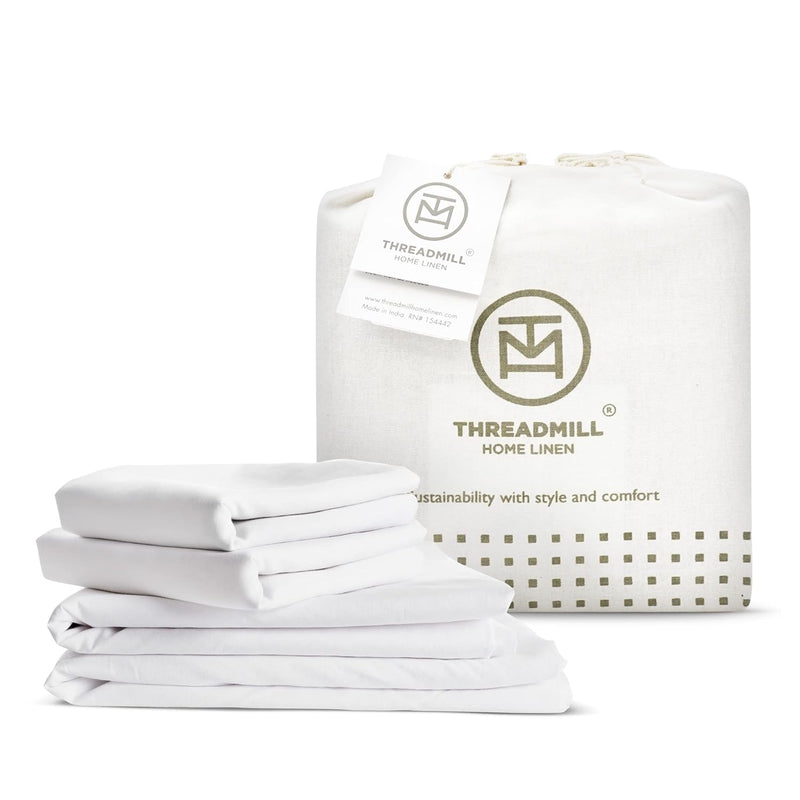 100% Organic Cotton Sheets For Queen Size Bed | Gots Certified - Percale Sheet