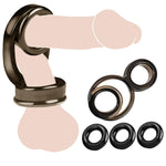 Cock Rings Reusable Penis Ring Silicone Cockring Cock Sexual Stimulation Device For Male Penis Erection Enhancing Long Lasting Stronger Adult Sex Toys For Men Or Couple Pleasure(Black)