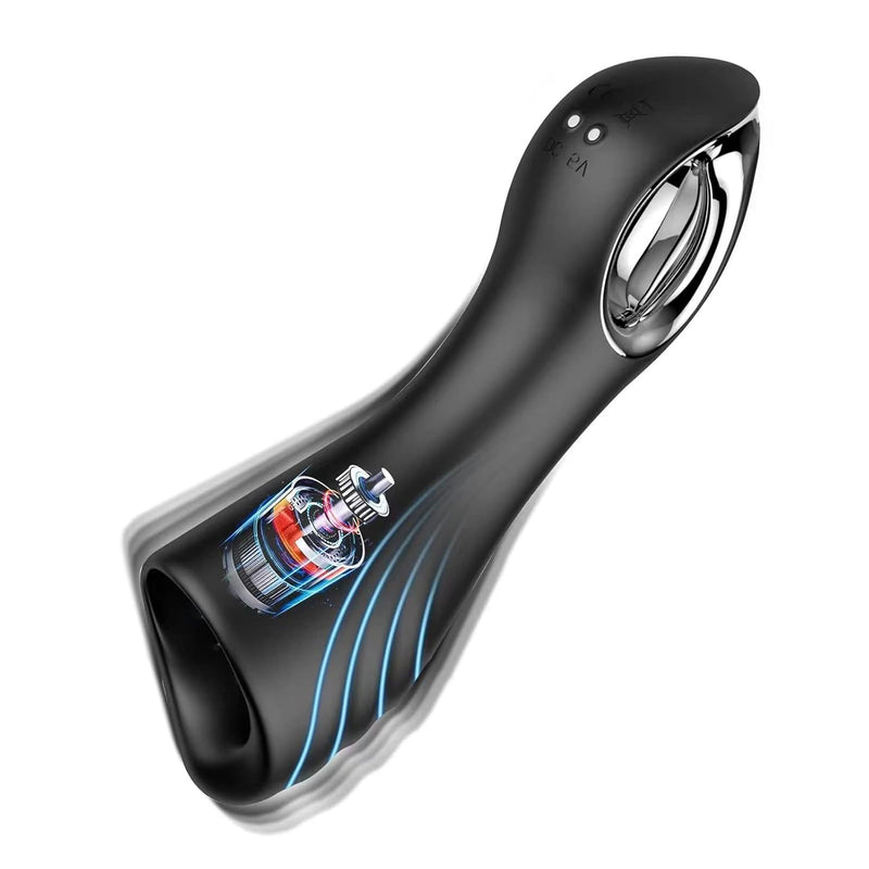 Selene Vibrating Male Masturbator Penis Vibrator With 10 Vibrations For Glans Stimulator Ejaculation Training Male Vibrator Adult Sex Toys For Men Masturbation & Games Prolong Endurance