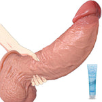 10.5 Inch 0° Silicone Huge Thick Dildo - 8.6'' Girth Big Curved Dildo With Strong Suction Cup, Giant Dual Density Realistic Dildos For Anal Vagina, Anal Dildos G-Spot Adult Sex Toys For Women Men