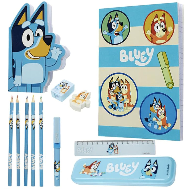 Stationery Set For Kids Notebook Colouring Pencils Pencil Case Pen Ruler Er