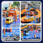 Puzzle Race Car Track Set For Kids 3-5, Floor Puzzle Track Car Set, Toddler Toys For 3 4 5 6 Years Old Boys, Toys Gift For Kids Boys Girls Age 3 4 5 6 7 8 Years Old