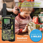 Walkie Talkies For Kids 22 Channel 2 Way Radio 3 Miles Long Range Handheld Walkie Talkies Durable Toy Best Birthday Gifts For 6 Year Old Boys And Girls Fit Adventure Game Camping (Green Camo 1)