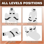 BDSM Restraint Kit with Wrist to Thigh Cuffs, Blindfold, Ball Gag & Bondage Gear