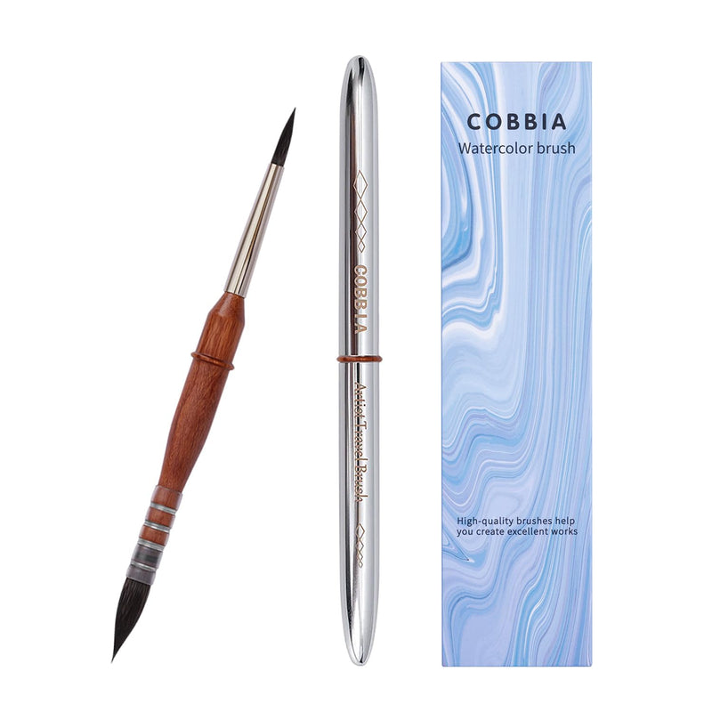 Professional Travel Watercolor Brush Set, Squirrel Hair Mop Paintbrushes