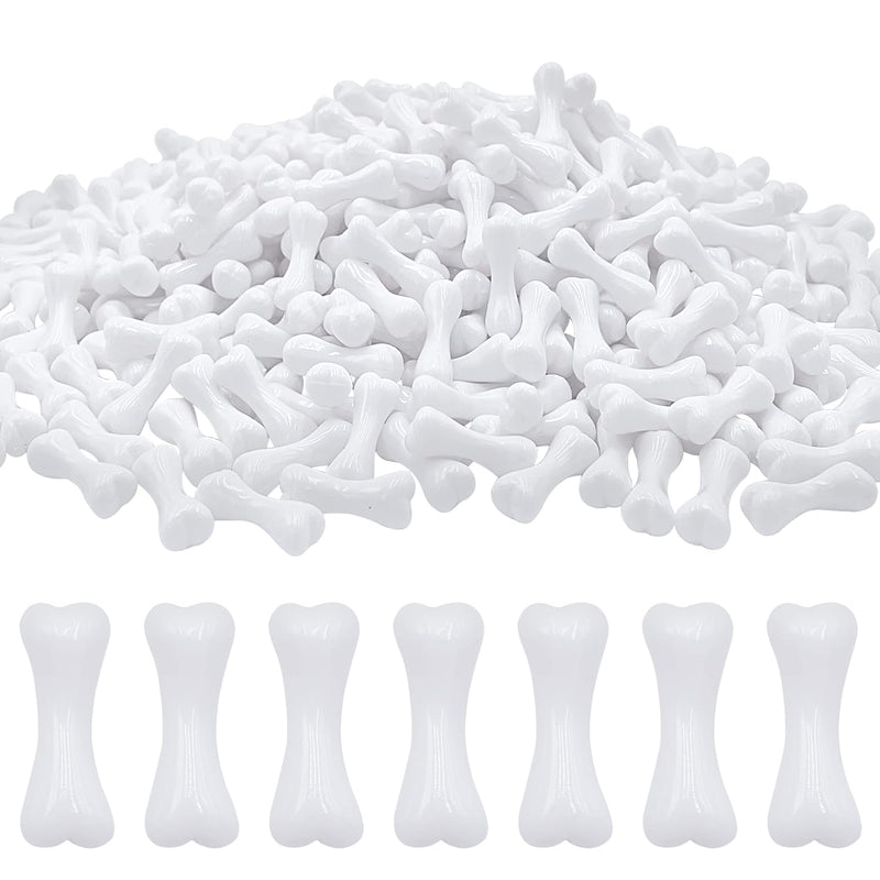 400Pcs Mini Skeleton Bones Plastic Bones White Fake Bones Small Miniatures Bon