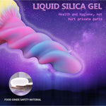 8.26 Inch Silicone Suction Cup Dildo For Women, Ribbed Dildo, Flexible Soft Thick Beginner Adults Anal Dildo, Anal Sex Toy Monster Fantasy Dildo Glow In The Dark