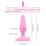 Silicone Beginner'S Vibrating Butt Plug With 4 Speeds & 6 Patterns, Waterproof Anal Vibrator Toy With Suction Base, 100% Body-Safe For Adult Use (3.5")