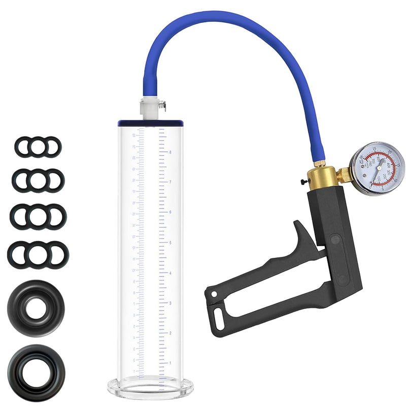 Male Enhancement Pump System,Penis Extender Vacuum Pump 9 X 2.125 Inch Cylinder,Sex Toys - Male Sex Toys For Men, Adult Toys For Men