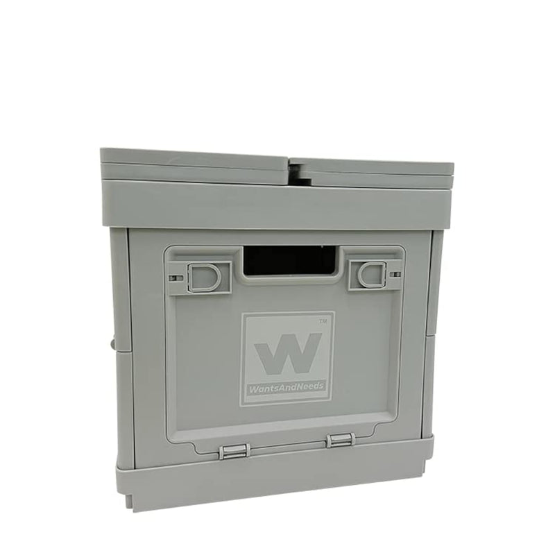 Folding Storage Bin – Collapsible Foldable Storage Bin With Lid – 2-In-1 Portabl