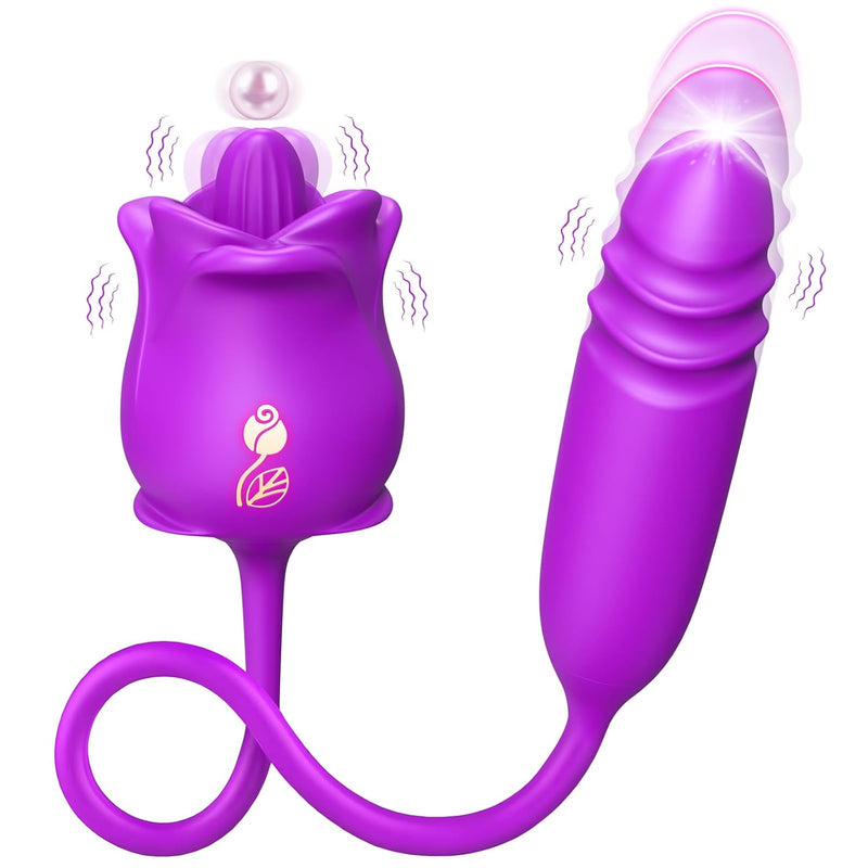 Rose Sex Toys For Women, 3 In 1 Rose Sex Stimulator For Women