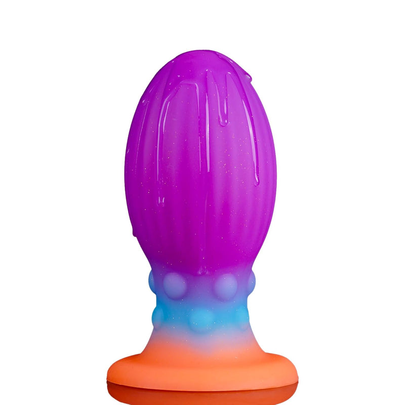 Silicone Anal Plug Fantasy Anal Sex Toys For Women & Men, Soft Butt Plug Sex Female & Male Sex Toys 4.3In Luminous Anal Plug Luxury Butt Plug, Glow In The Dark Adult Sex Toy For Anal Play