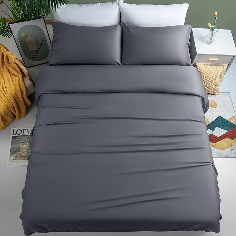 100% Cooling Bamboo Sheets Set- Queen Size 1800 Thread Count Soft Bed Sheets,1