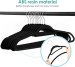 Velvet Hangers Non Slip Felt Hangers, 30 Pack Black Velvet Hangers Clothes Hangers Space Saving Slim Hangers with 360 Degree Swivel Hook for Suits Coats, Jackets, Pants, and Dress Clothes