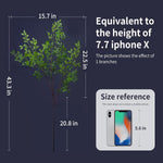 Artificial Plants,2PCS 43.3" Green Nandina Faux Branches for Vase,Artificial Plants for Shop Garden Office Home Décor