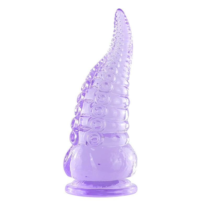 Anal Dildo,6.9 In Purple Tentacle Dildo,Adult Sex Toy With Strong Suction Cup For Anal Play, S, 1 Count