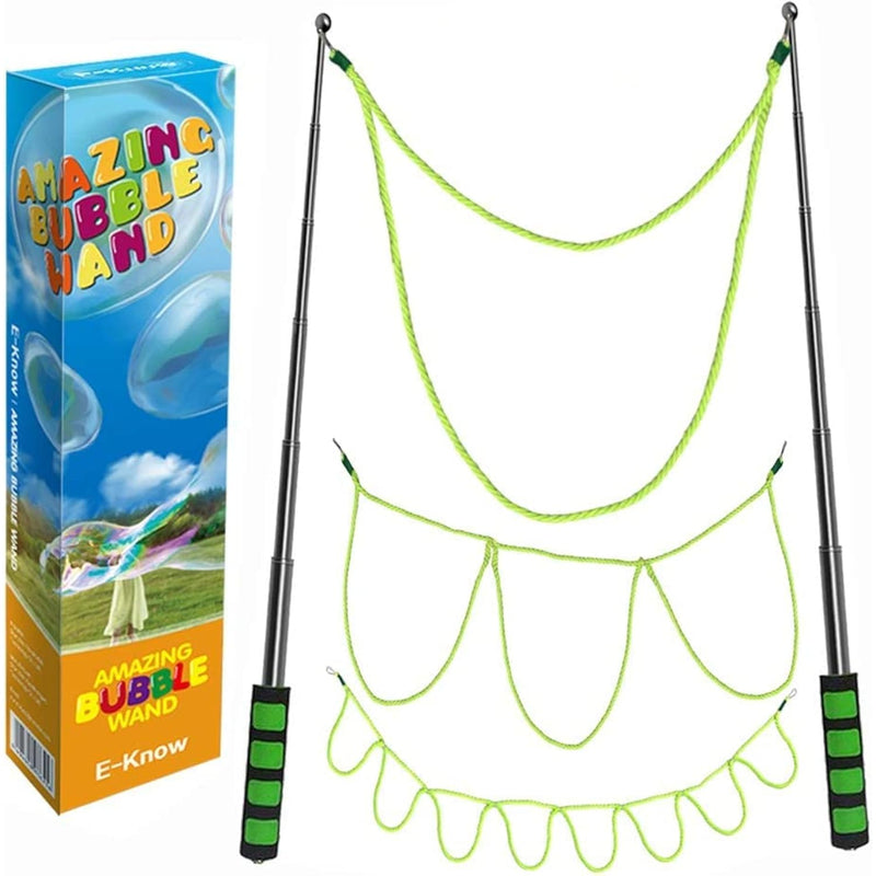 Bubble Wand,3 Style Giant Bubble Wand Outdoor Toy For Kids, Recyclable Stai