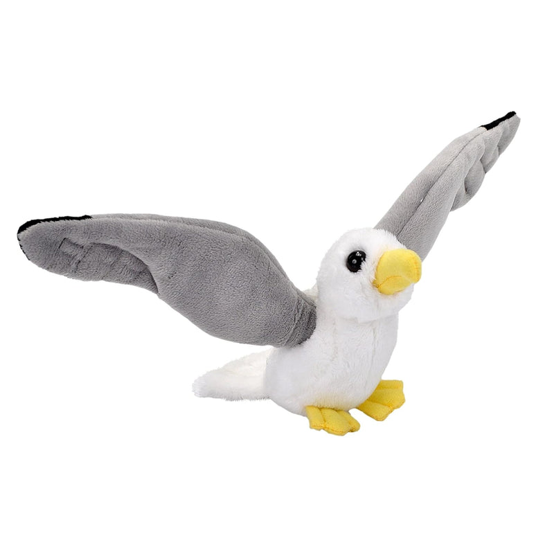 Wild Republic, Pocketkins, Sea Gull, Stuffed Animal, 5 Inches, Gift for Kid