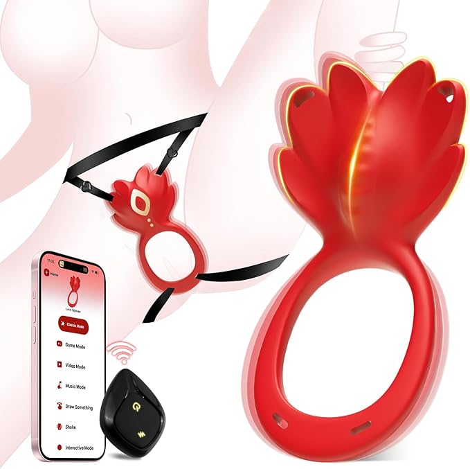 Couples Sex Toys Wearable Vibrator - Vibrating Panties For Women Men With 9 Vibrations Modes, Clitoral Stimulator Bdsm Vibrating Cock Ring Remote Control Vibrator Adult Sex Toy