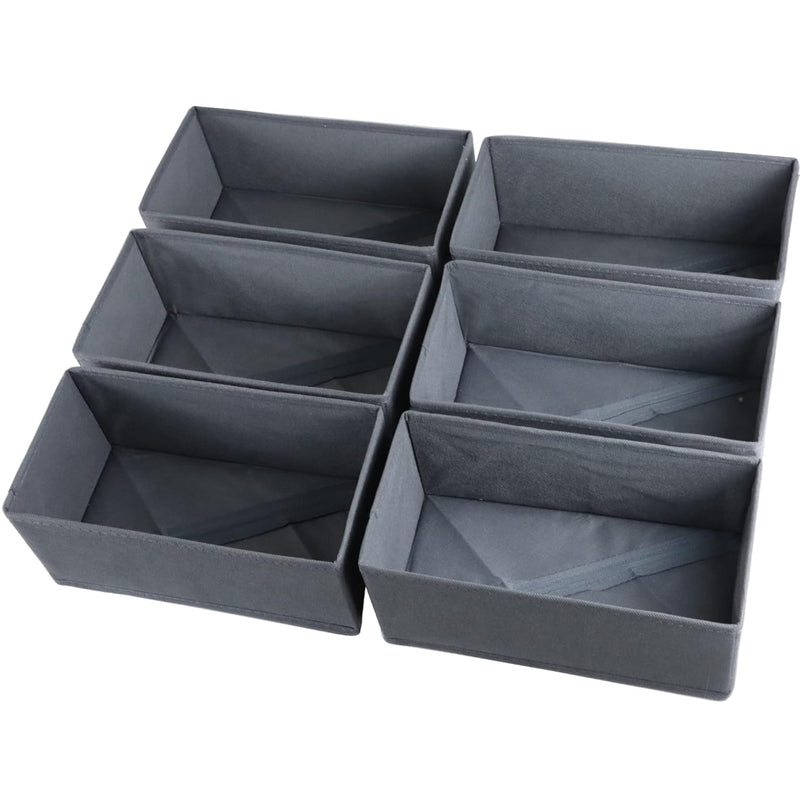 Kikilie 6 Pack Drawer Organizers For Clothes, Foldable Underwear Drawer Organize